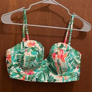 Old Navy Floral Print Bikini Top